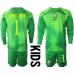 Brasilien Alisson Becker #1 Målvakt Replika Babykläder Borta matchkläder barn VM 2022 Långa ärmar (+ Korta byxor)